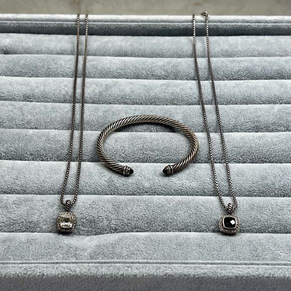 💎DAVID YURMAN ALBION NECKLACES & CABLE BRACELET. - Picture 1 of 13